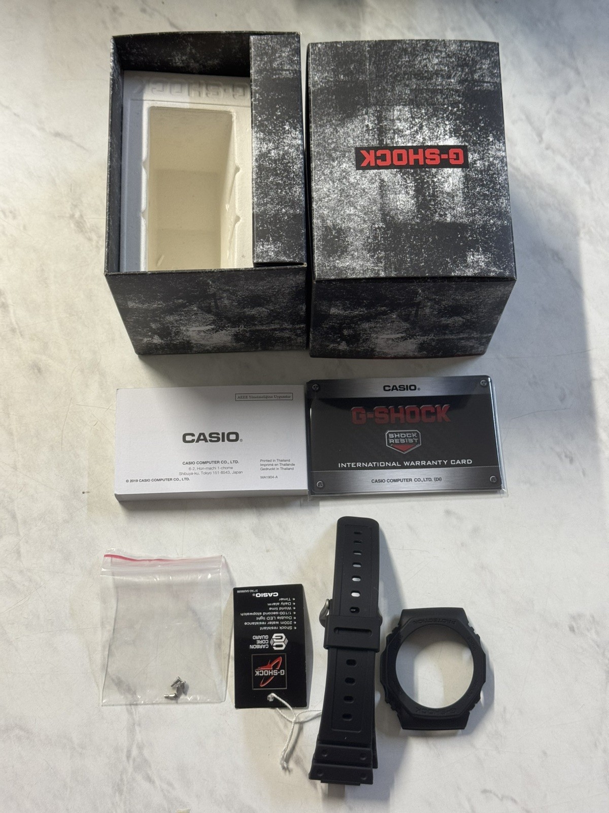 Casio G-Shock GA-2100 Custom Mod Premium SS Case With FKM Band,Polish Red Wine
