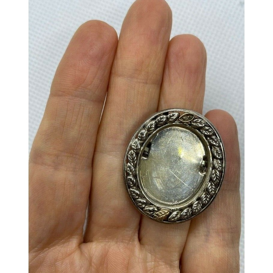 925 STERLING SILVER & 1OK GOLD DIAMOND EISEL BACK PICTURE FRAME SKY