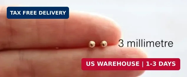 Renkovte Tiny Ball Stud Earrings for Women,Dainty 2mm 3mm 4mm Ball Studs for Car