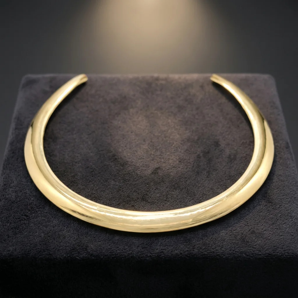 Handmade Brass Hasli Necklace Open Collar Choker Tribal Boho Statement Jewelry