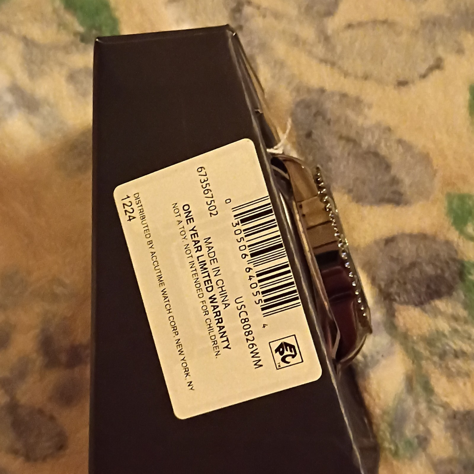 U.S. Polo Assn. Men’s Analog Quartz Watch Black Dial/Bracelet 44-47.9mm Box