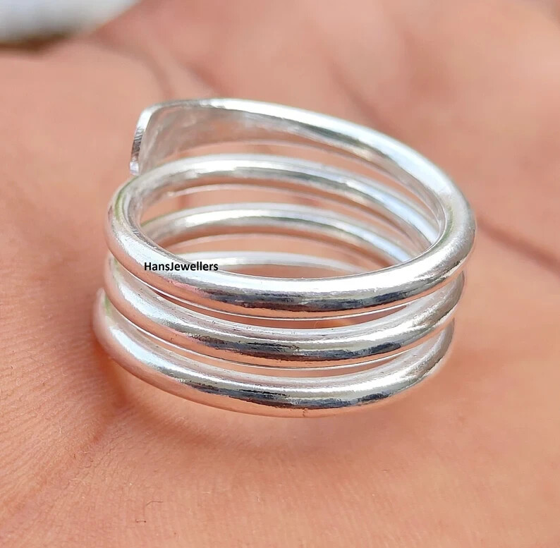Plain Silver Ring, Handmade Ring, 925 Sterling Silver, Ring For Women, All size