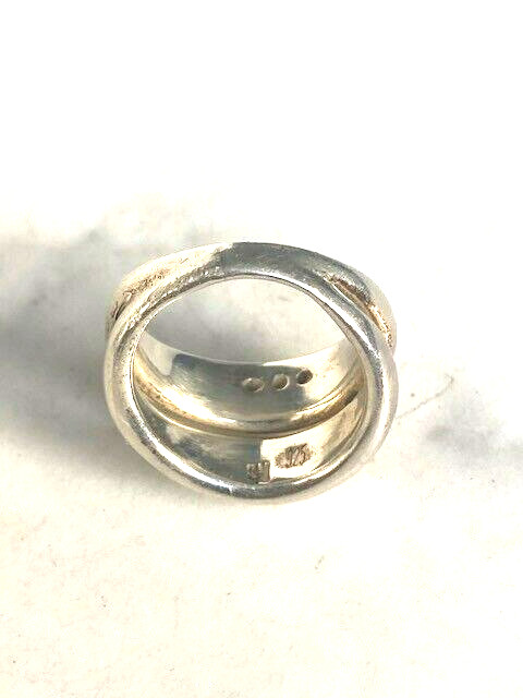 925 Sterling Split Front Band Ring Size 7.75