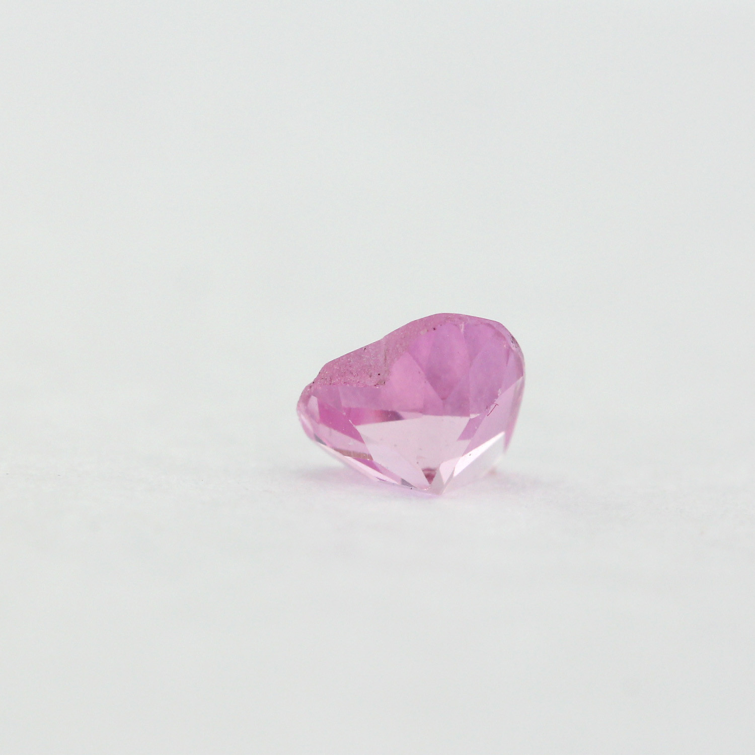 Loose Heart Shape Cut Pink Sapphire CZ Stone Single Cubic Zirconia Birthstone