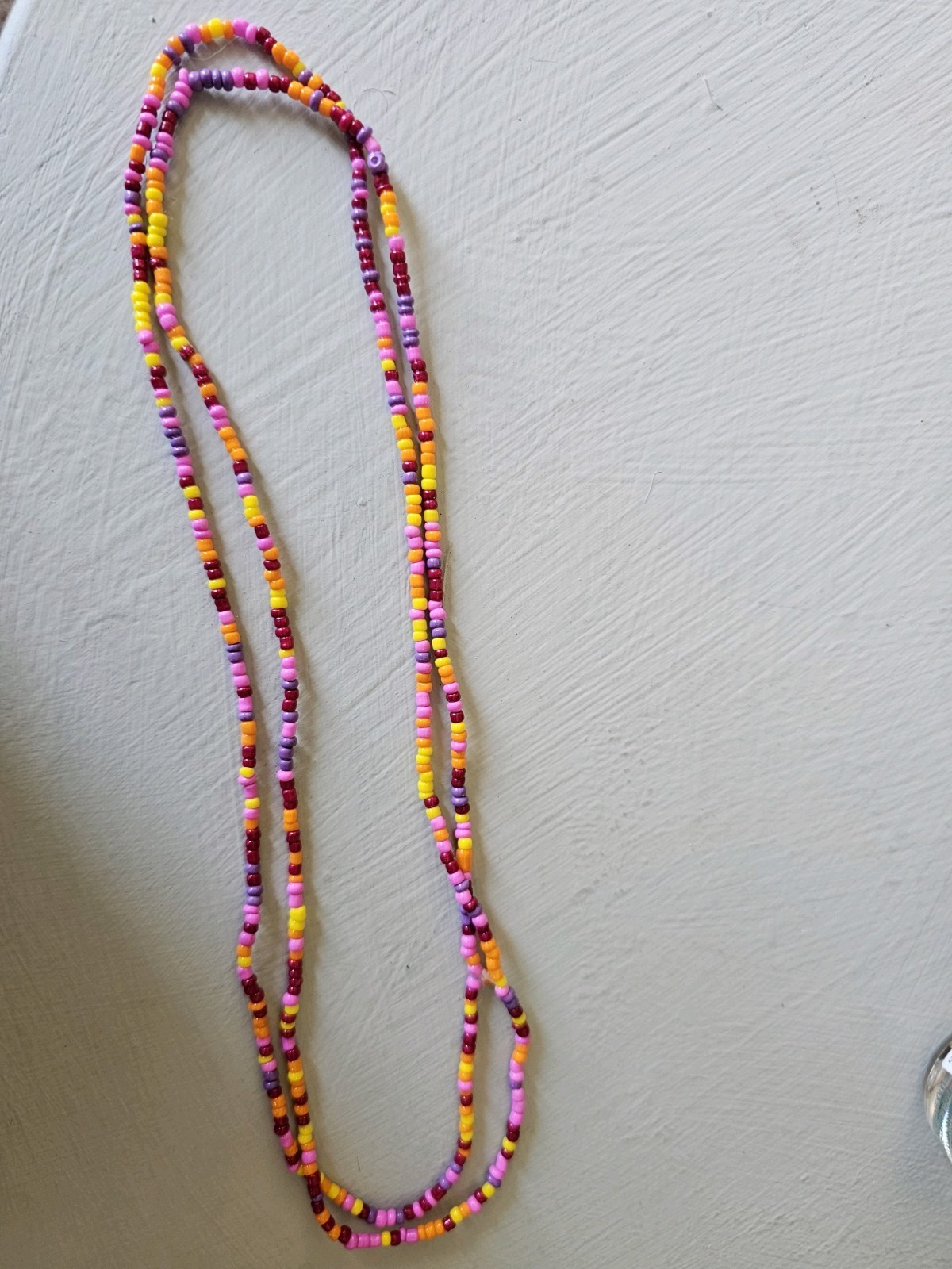 Handmade Seed Bead Stretch Bracelet /Necklace. Wrap 4 To 5 Times Boho Bouquet