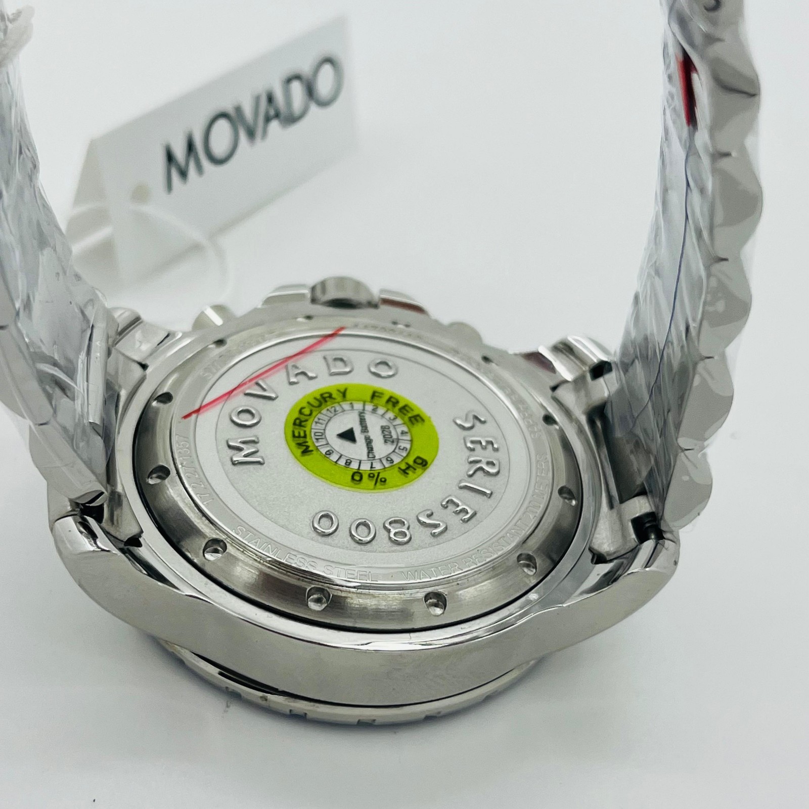 Movado Series 800 Chronograph Blue Dial Steel Bracelet Men’s Watch 2600141 New
