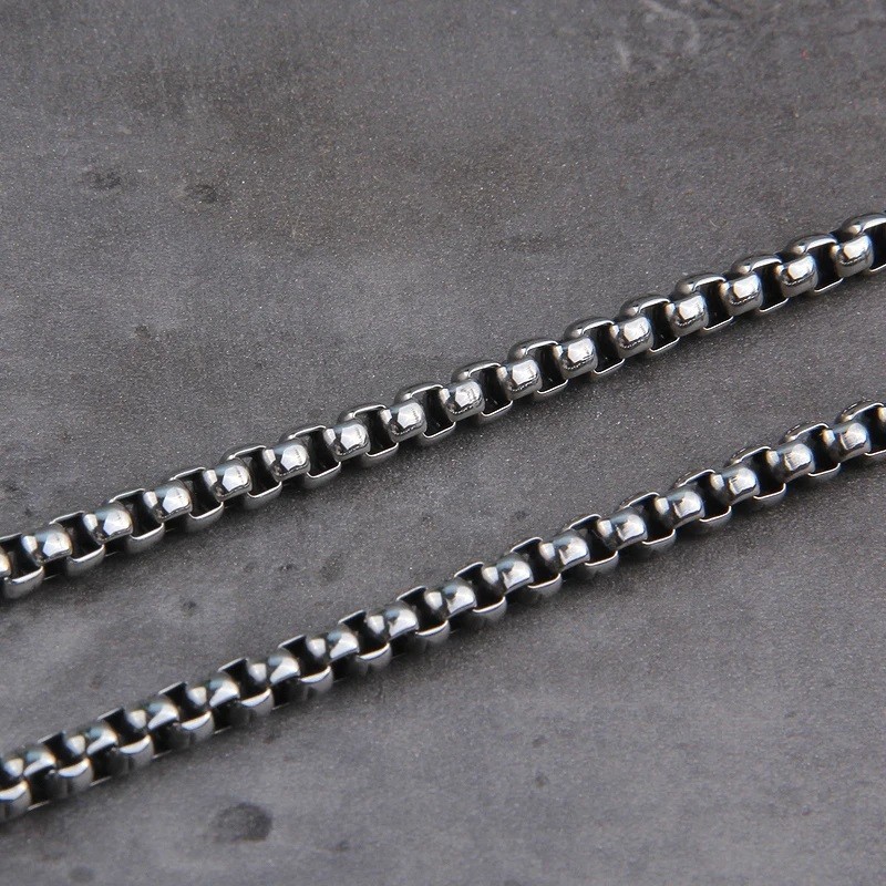 Vikings Stainless Steel Men’s Chains Necklace Without Pendant Fit Silver Jewelry