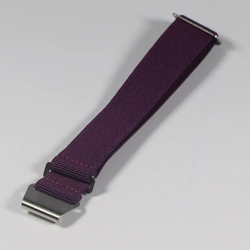 60s French Troops Parachute Bag Elastic Watch Strap 20mm 22mm Nylon Watchbands
