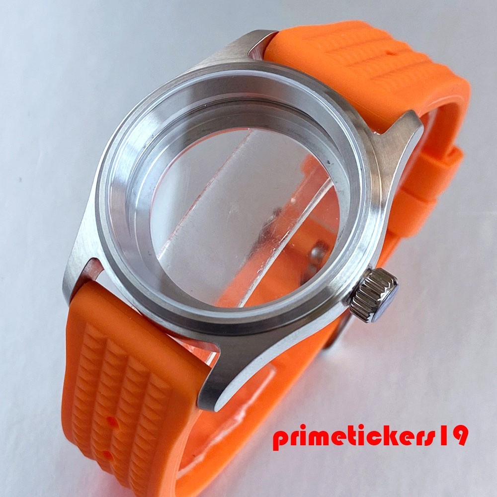 36/39mm Pilot Watch Case+Band Fit NH35 NH36 NH34 ETA2824 PT5000 Miyota8215 821A