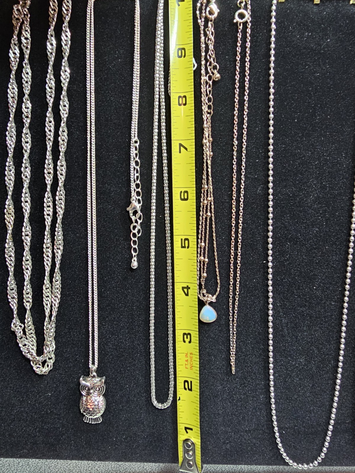 Vintage To Now Silver Tone Chain Necklace Lot Wearable Untested