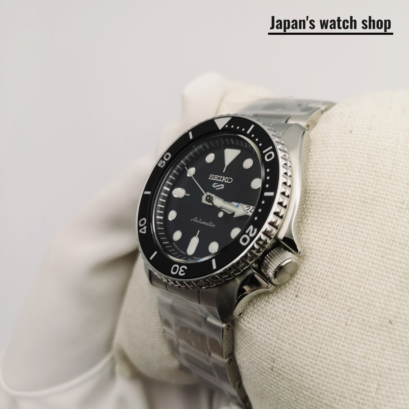 SEIKO 5 SPORTS SBSA005 Black Mechanical Automatic Men’s Watch New in Box