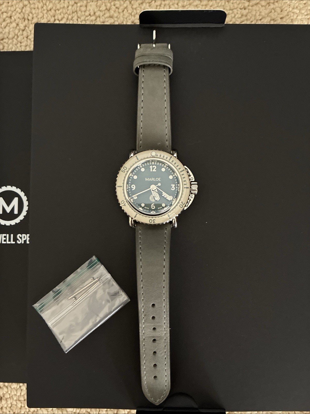 Marloe Watch Company Morar 310 Dress Dive. Slate Blue. Small Batch Limited #26