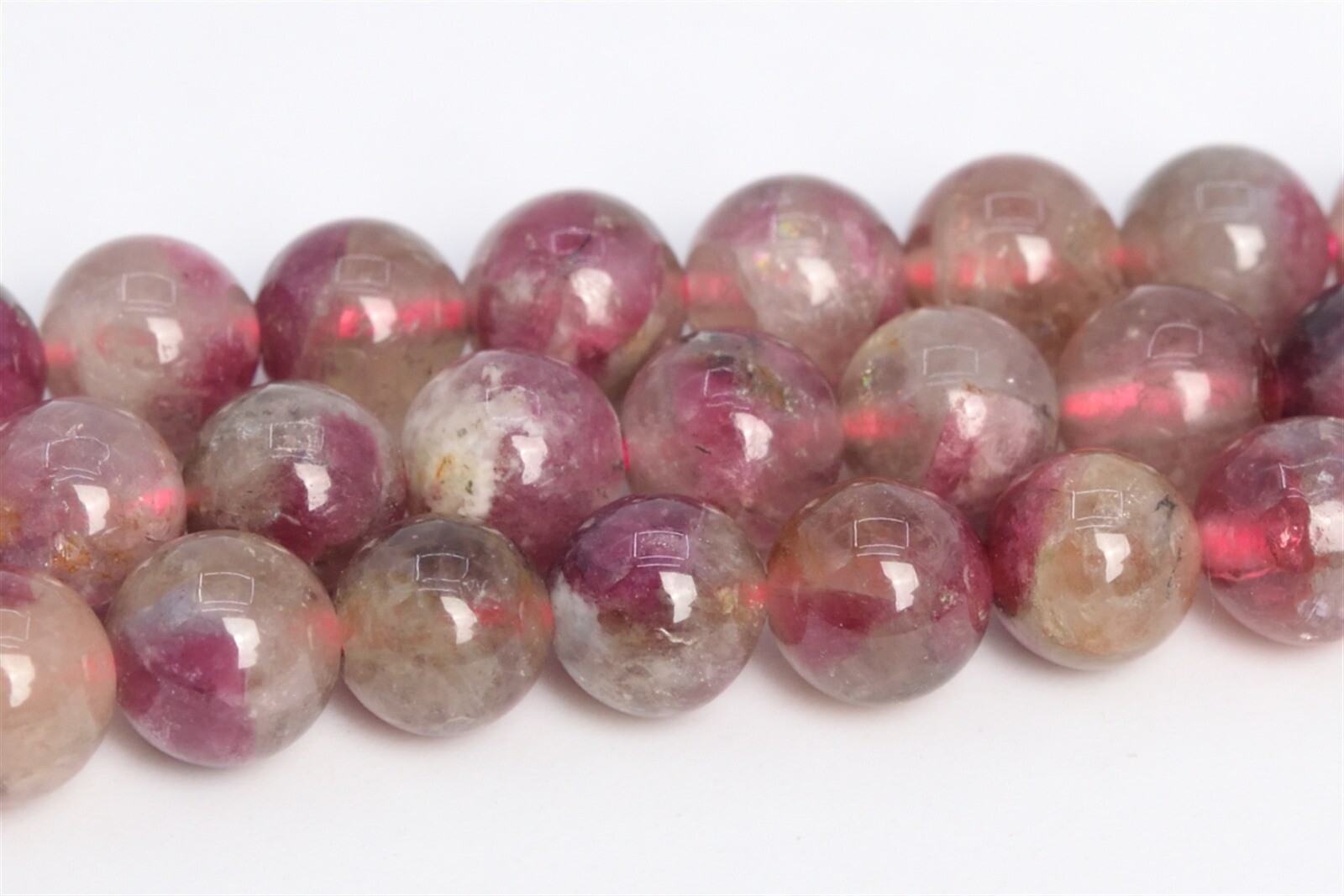 6MM Genuine Natural Tourmaline Semi Transparent Beads Grade A Round Loose Beads