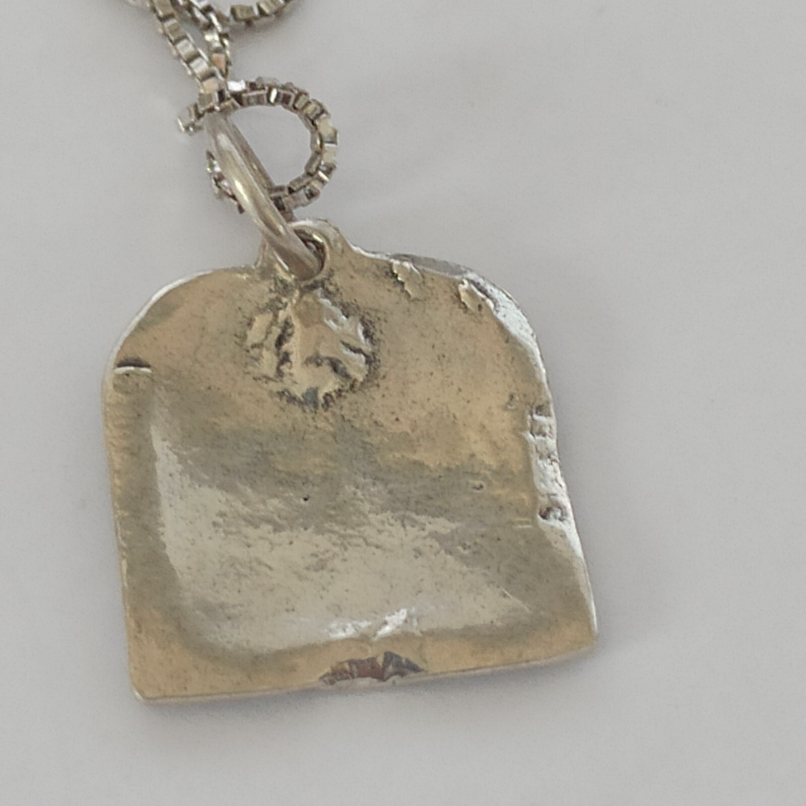Ten Commandments Necklace Vintage Silver 925 Hebrew Men Women Jewish VTG Gift 19