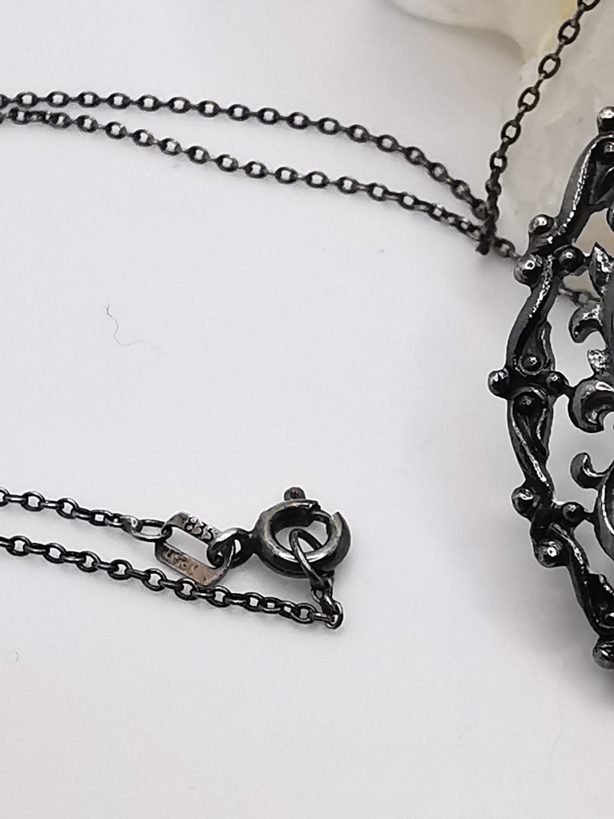 Studatika/pendant coat of arms 900 silver with chain 835 silver 18.1 grams