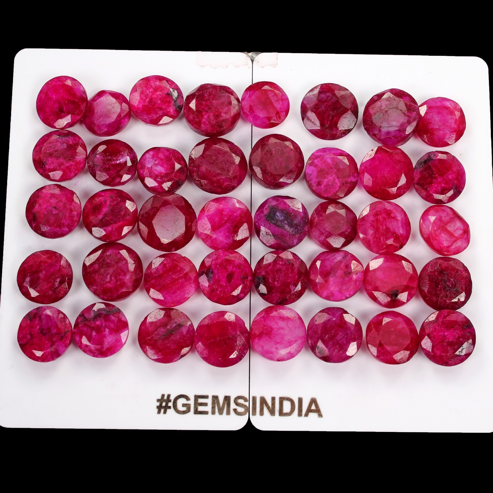 240.00 Ct/40 Pc Natural Pink Beryl Bixbite USA Round Cut Gems Lot For Jewelry