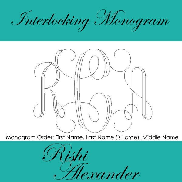 925 Sterling Silver Diamond Cut Rope Monogram Personalized Anklet