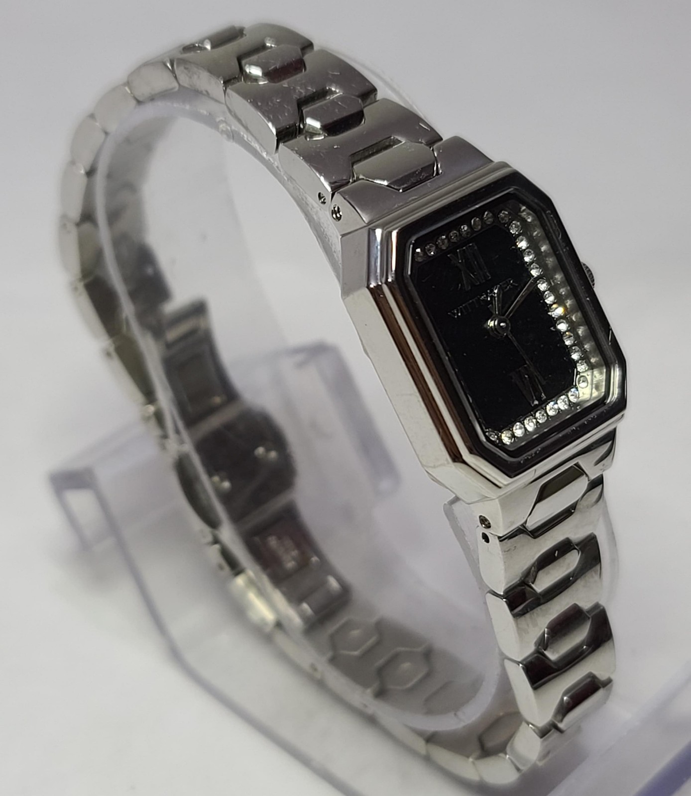 WN4050 WITTNAUER BLACK DIAL STIANLESS STEEL WOMEN’S WATCH MW5-138