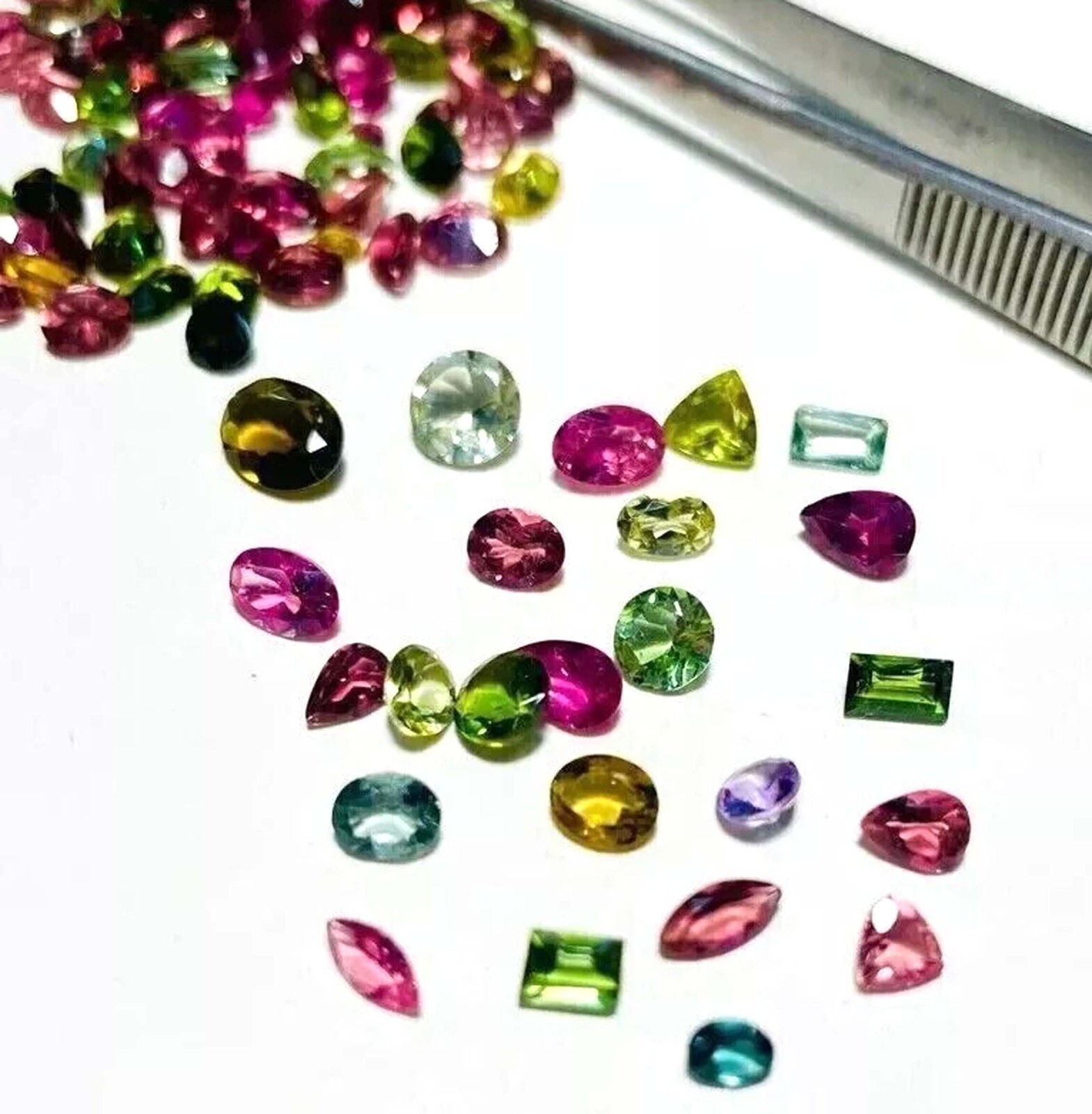 Natural 100 Ct Ceylon Multi Color Sapphire Lot Mix Cut Loose Gemstone Lot 29S