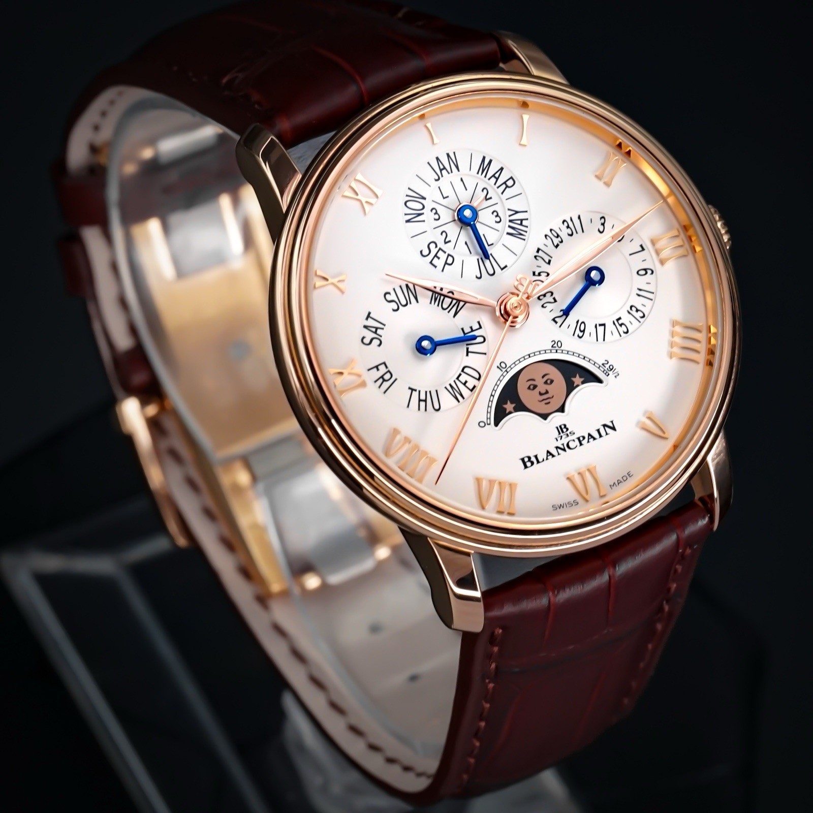 Blancpain Villeret Quantieme Perpetual 40 Mm 18k Rose Gold Full Set 2021 RARE
