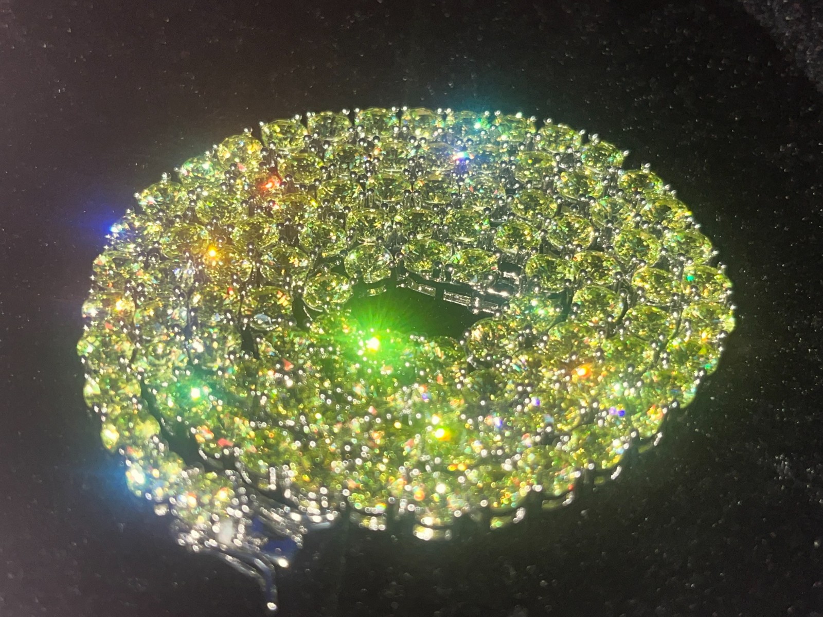 Colored Zirconia Tennis Necklaces ICED OUT Jewelry