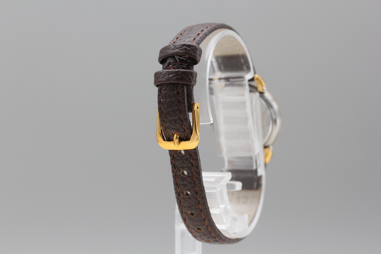 Serviced【Near MINT / Box】HERMES Pullman 24mm Gold Dial Quartz Date Women’s Watch