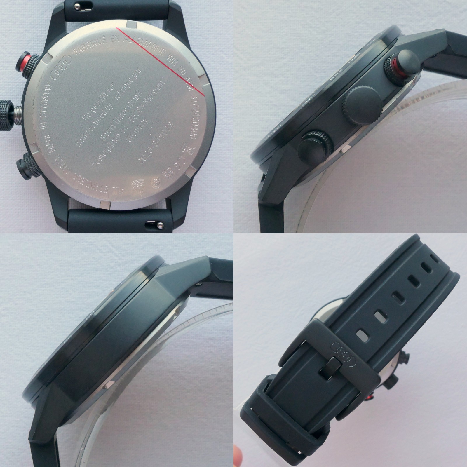 Audi Sport Driver Diver Racing Car Accessory Chronograph Made in Germany Watch