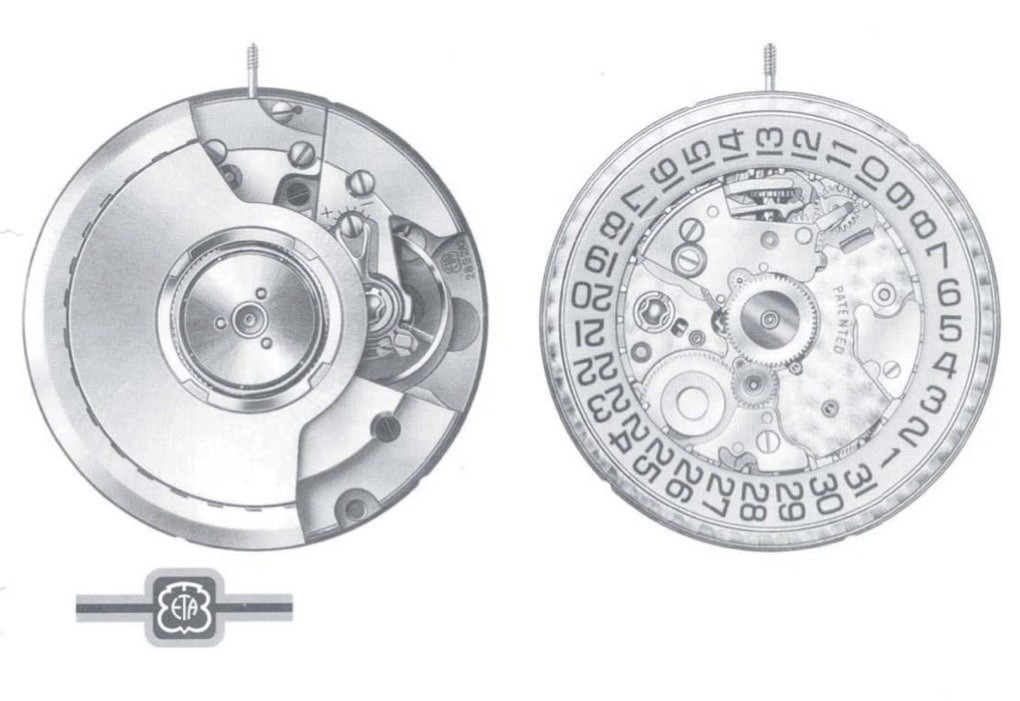 GENUINE ETA 2892-A2 COMPLETE AUTOMATIC CHRONOGRAPH SWISS MADE MOVEMENT
