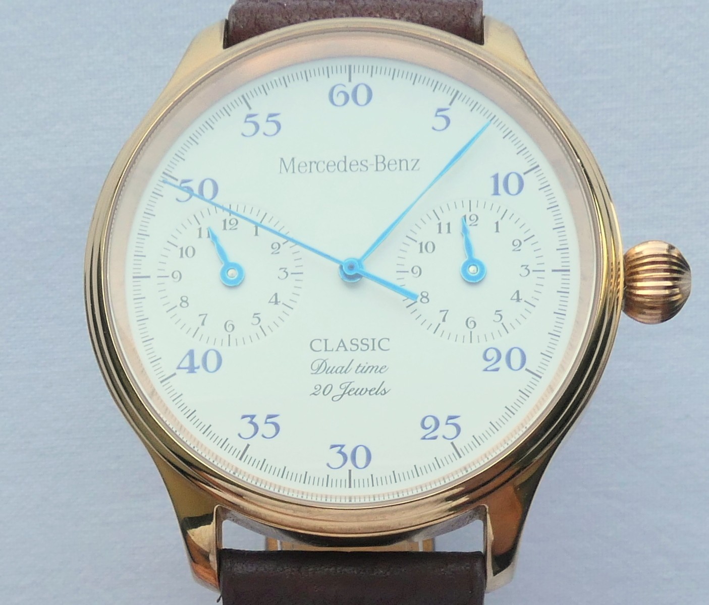 Mercedes Benz Classic Dual Time Zone Design Car Accessory GMT Automatic Watch