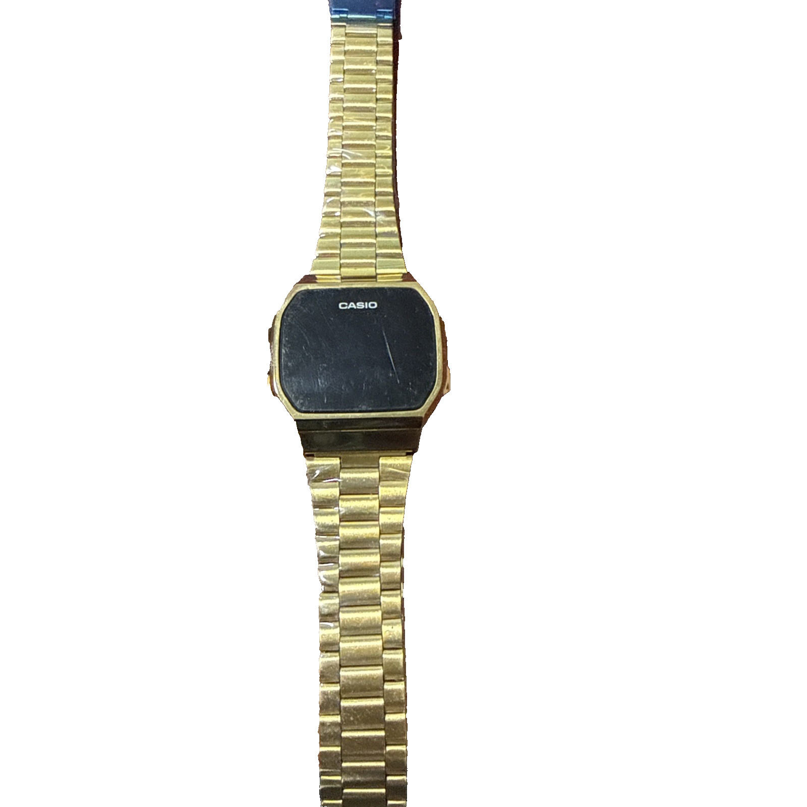 Casio A168WG Gold Digital Watch Black Dial Module 3298 Men’s Quartz Vintage OEM