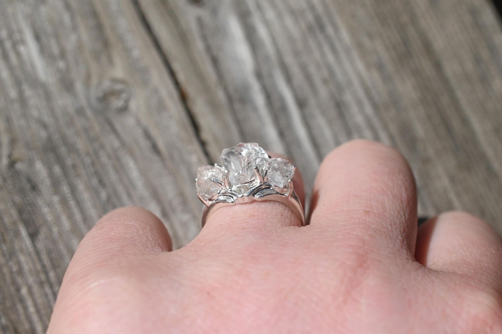 Engagement ring Lake county diamond sterling silver size 3 4 5 6 7 8 9 10 11 12