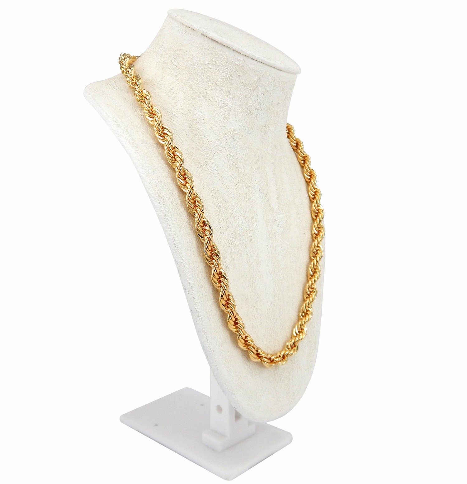 Men’s Rope Chain 8mm Hip Hop RUN DMC Necklace 20″ 22″ 24″ 26″ 30″ inch