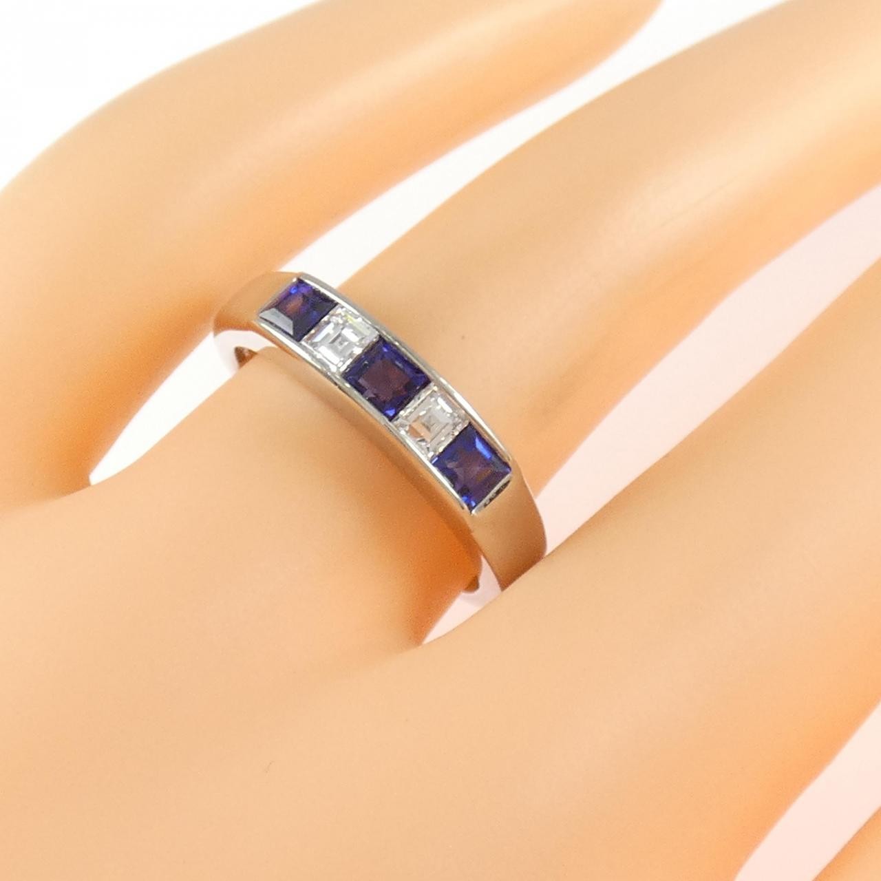 Authentic PT900 Sapphire Ring 0.74CT #270-004-324-6684