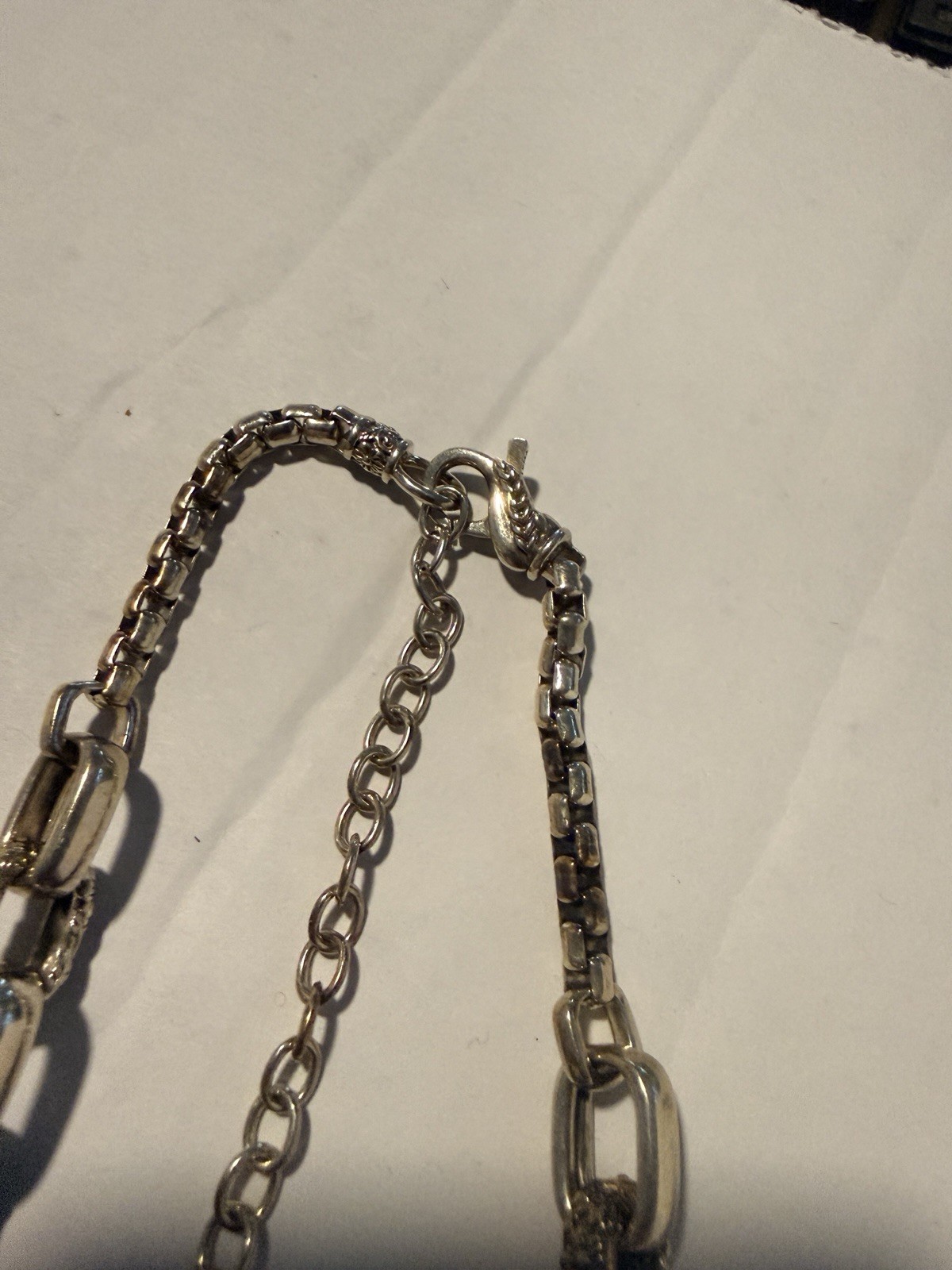 JAI John Hardy Forgot Me Not Flower Link Sterling Silver Necklace