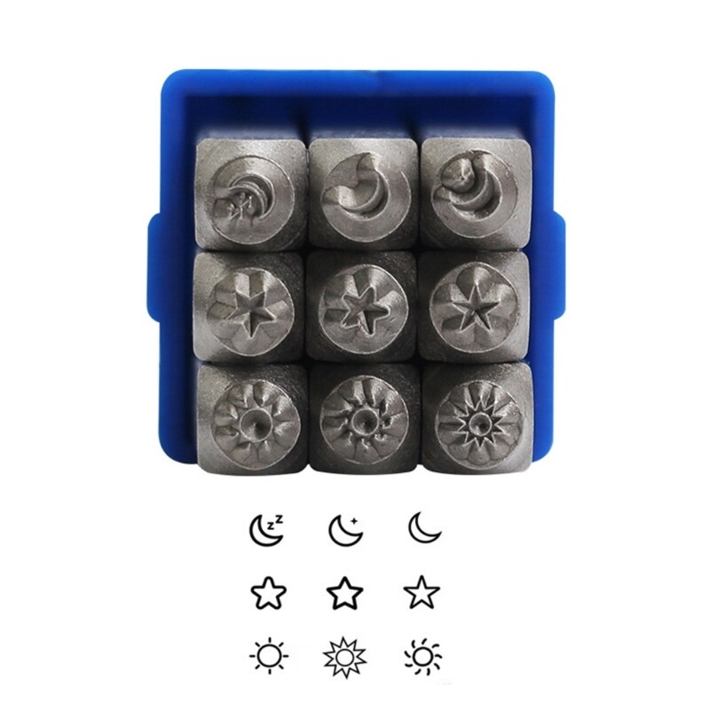 Celestials Designs Stamps Set for Personalize Metal Craft Projects Supplies