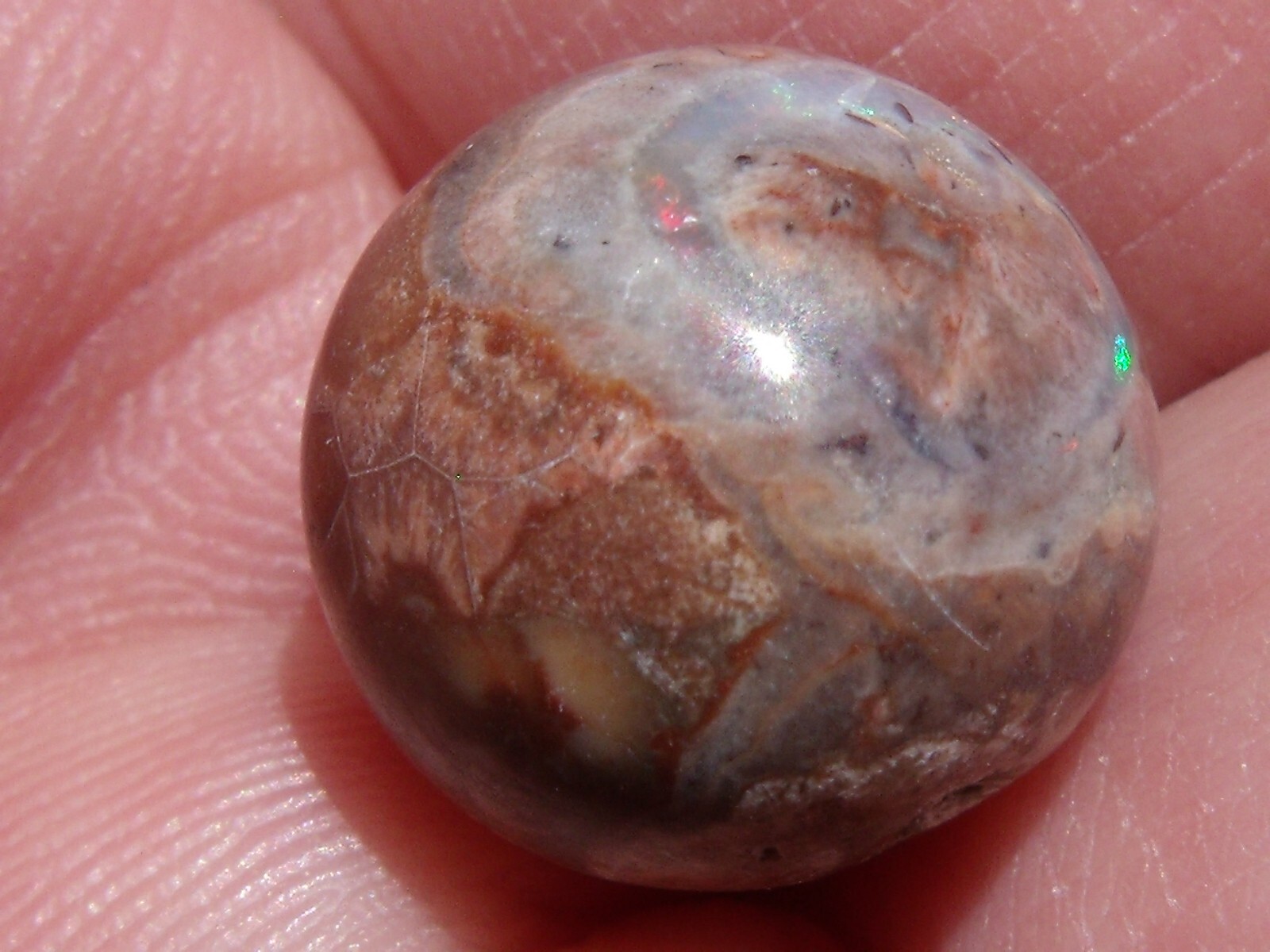 13.11 Ct. Mexican Cantera fire opal bead