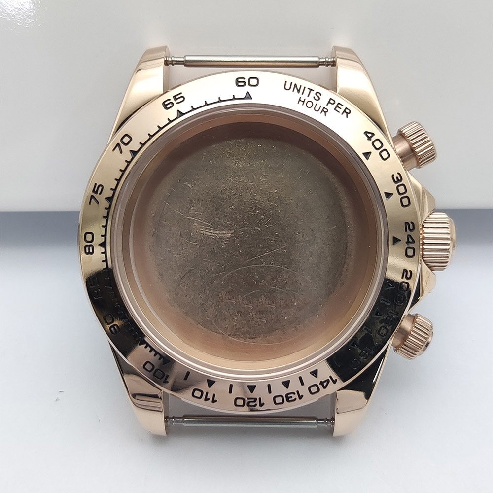 40mm Quartz Watch Case For VK63 VK64 Movement Sapphire crystal 32.5mm Watch Dial