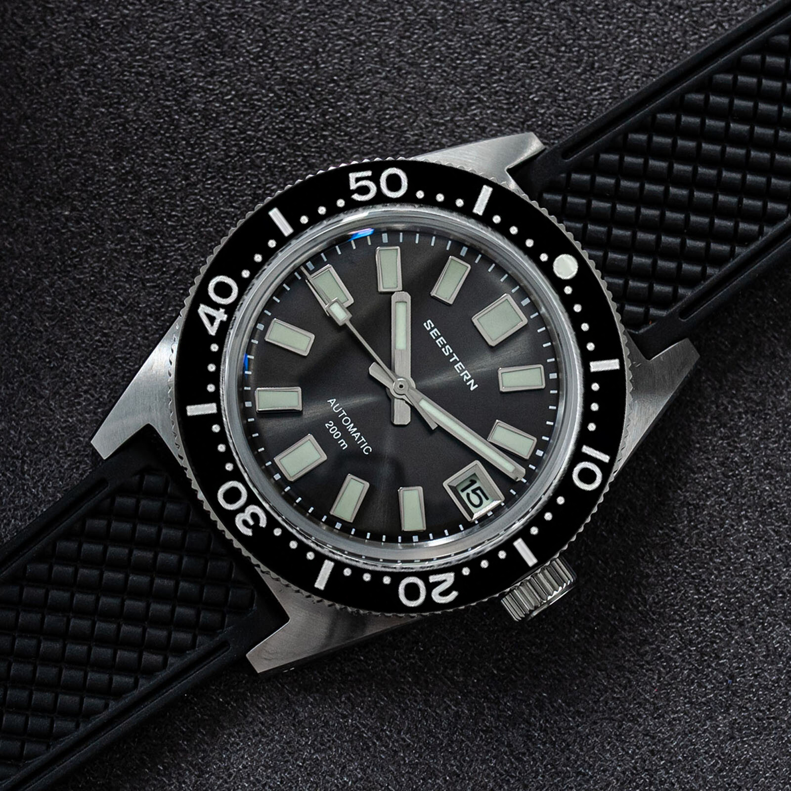 Seestern V3 62MAS 20ATM Genuine Ceramic Bezel 200m DIVER’S Watch SE2021-D62S-SK