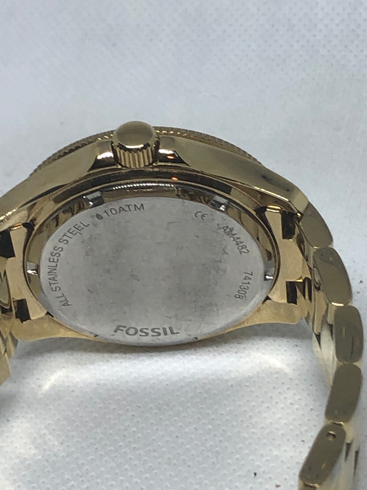Fossil Cecile AM4482 Women’s Gold Stainless Steel Analog Dial Wrist Watch HG58