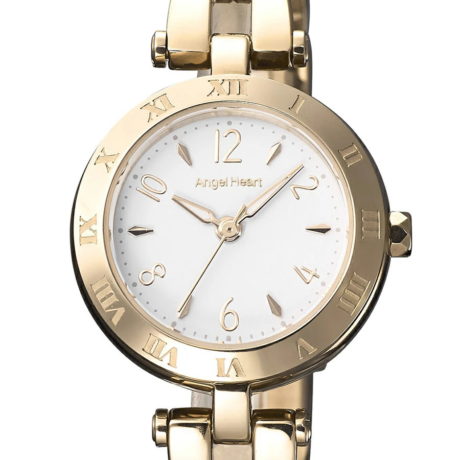 Angel Heart IT25PGC-N Innocent Time Solar Pink Pearl Gold SS JDM Watch
