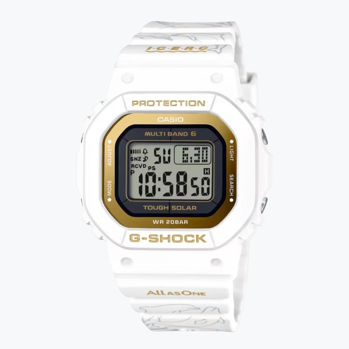 (T756) Rare Fully Functional CASIO Radio Solar G SHOCK ICERC Japan Collaboration