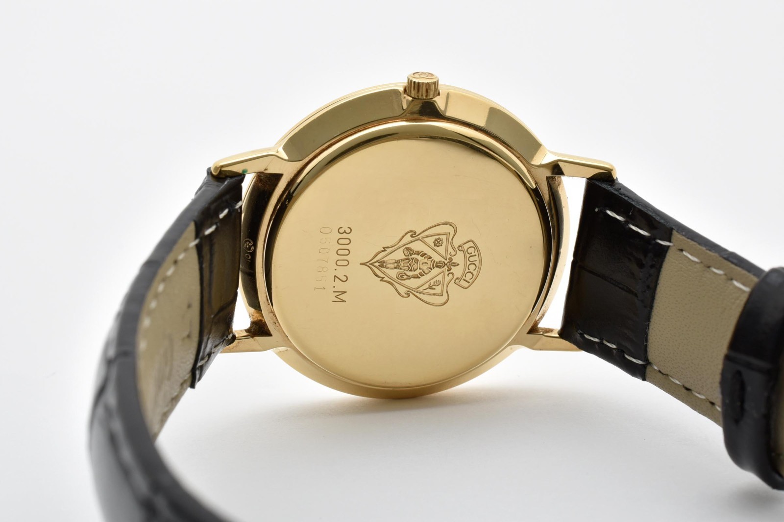 [Near Mint] GUCCI 3000.2.M 34mm Quartz Vintage Gold Plated Men’s Watch