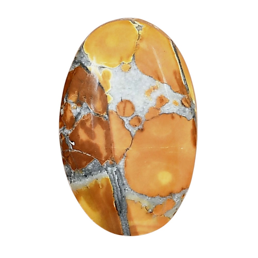 Natural Maligano Jasper 25.03×15.9×5.8 mm Oval Polished Gemstone LS03218-53