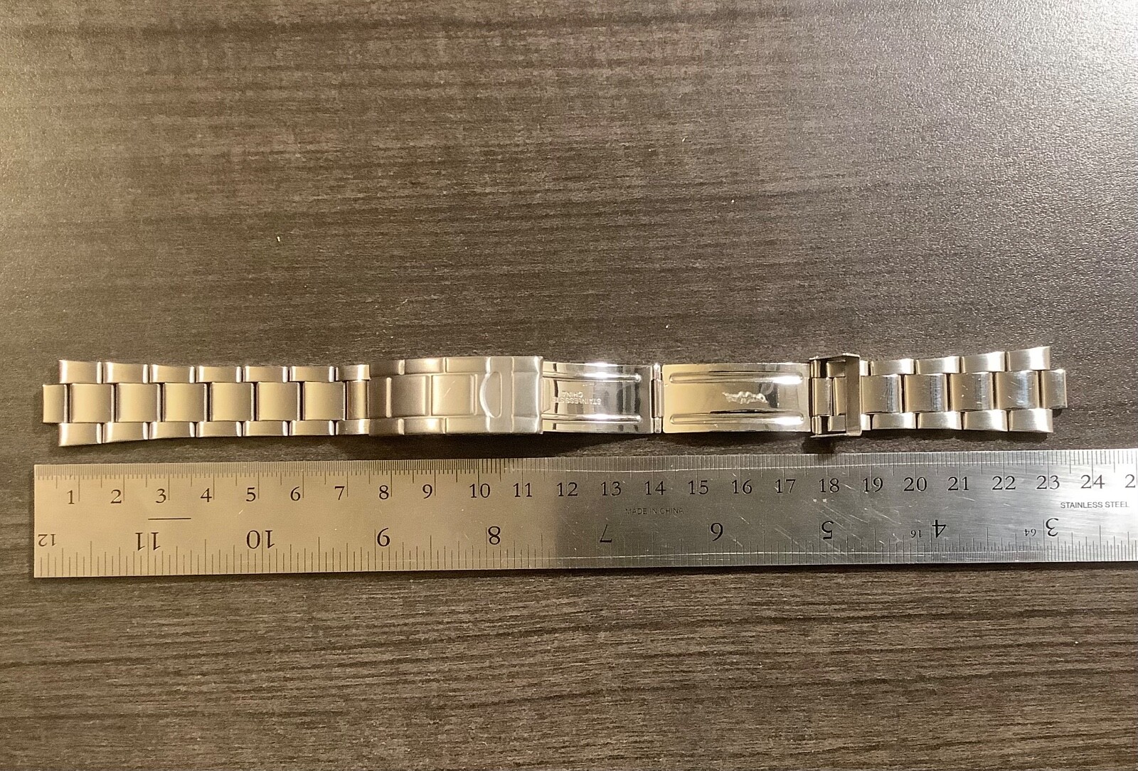 Speidel Stainless Dive Watchband Flip Lock Clasp Heavy Folded Link No End Pieces