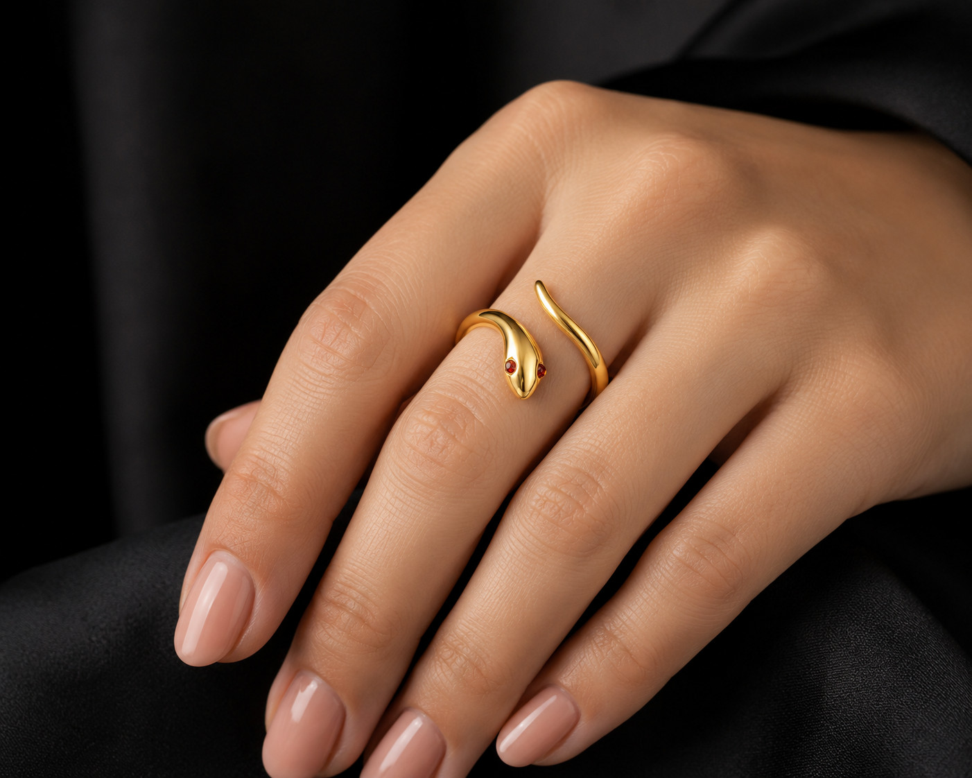 Garnet Stackable Ring Sterling Silver Jewelry January Birthstone Minimalist Ring