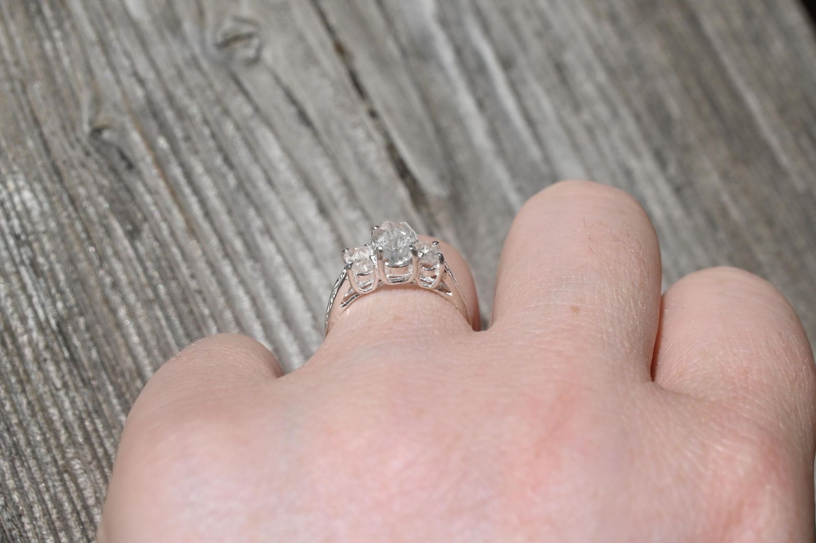 Engagement ring Lake county diamond sterling silver size 3 4 5 6 7 8 9 10 11 12