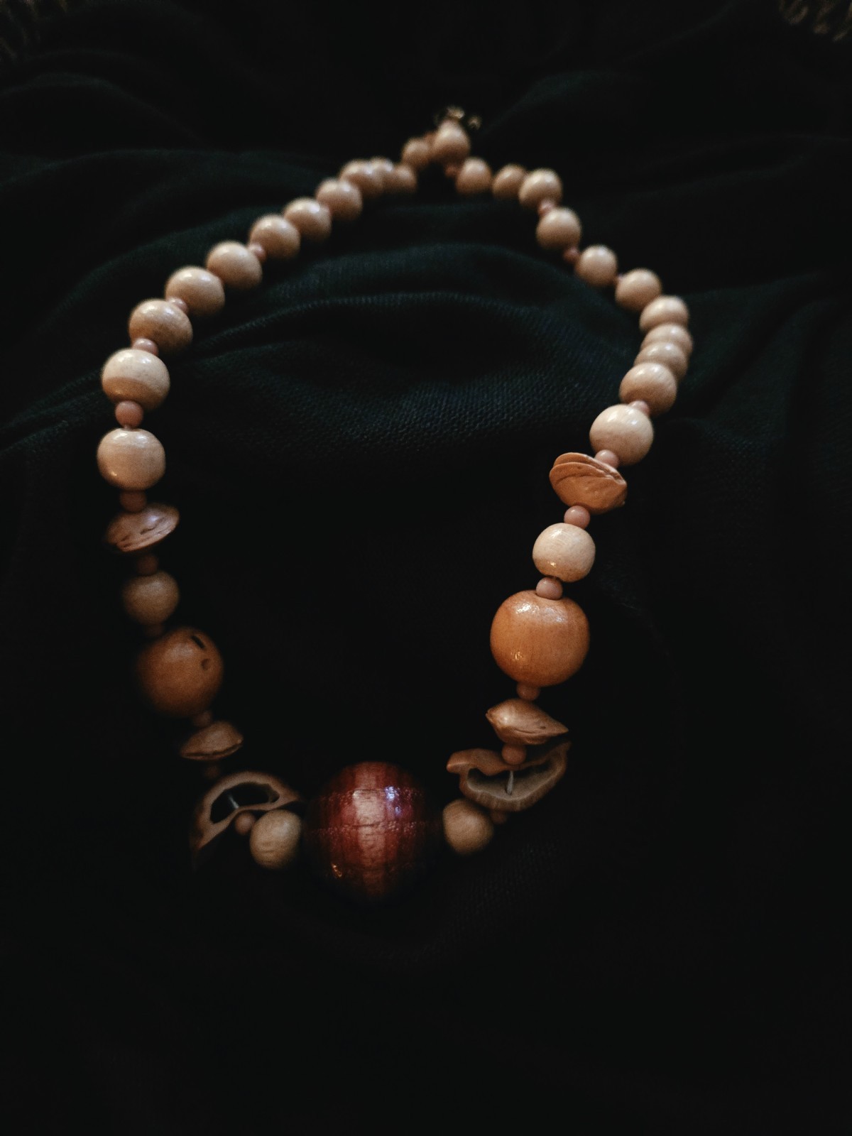 Instant BOHO Collection!Costume Jewelry 16 Piece Lot: Wood, Dyed Howlite, Seeds
