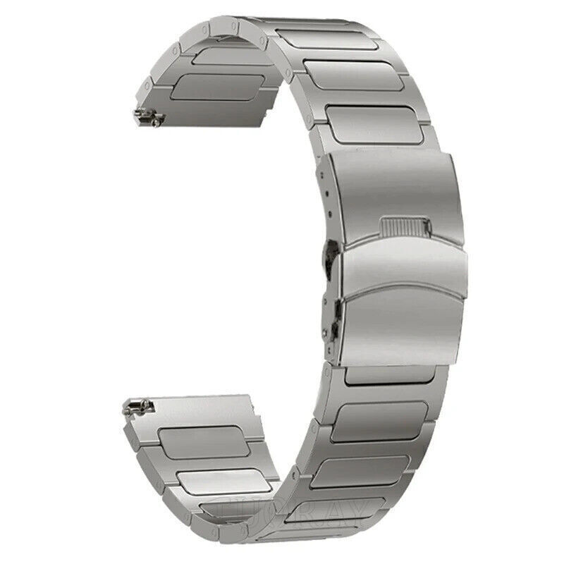 22mm Luxury Titanium Metal Strap for Fossil Watch Universal Wrist Band Bracelet