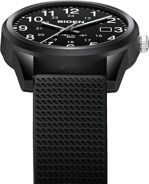 Analog Quartz Sport Watch Waterproof Easy Read Dial Military Time Unisex Watch