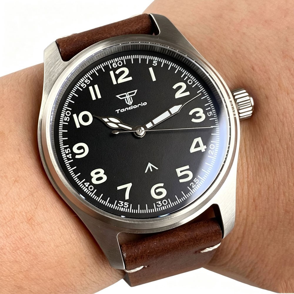 Tandorio 39mm Arabic Luminous 20ATM Sapphire Automatic Japan NH35A Men Watch